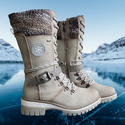 Damen Lederstiefel Winter Bequem & Stylisch - BerlinGlamour