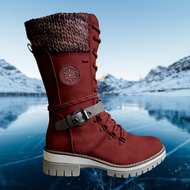 Damen Lederstiefel Winter Bequem & Stylisch