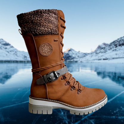 Damen Lederstiefel Winter Bequem & Stylisch