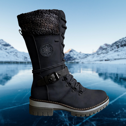 Damen Lederstiefel Winter Bequem & Stylisch