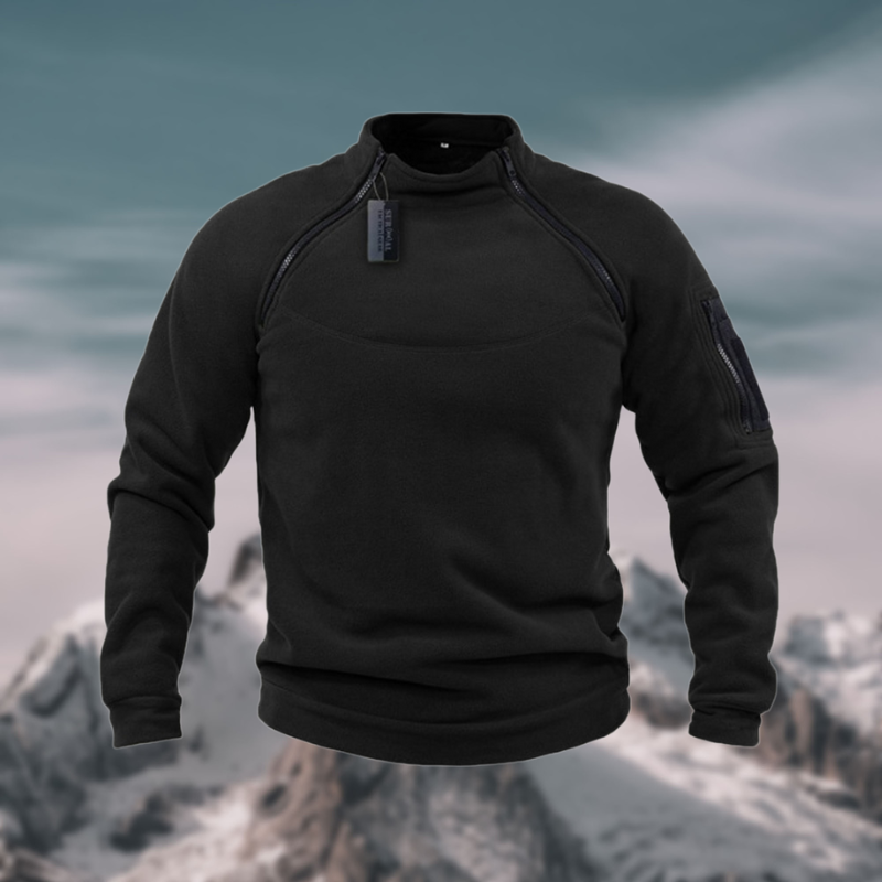 Herren Pullover Frühling Viertelzip Stehkragen Modern