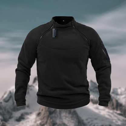 Herren Pullover Frühling Viertelzip Stehkragen Modern