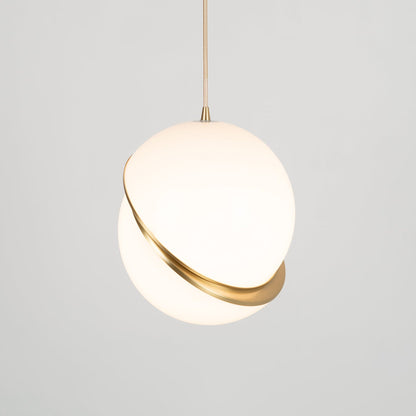 Luxus Pendelleuchte Acryl Messing Mondlicht Lampe Modern