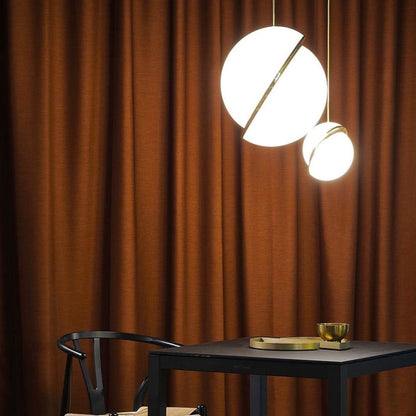 Luxus Pendelleuchte Acryl Messing Mondlicht Lampe Modern
