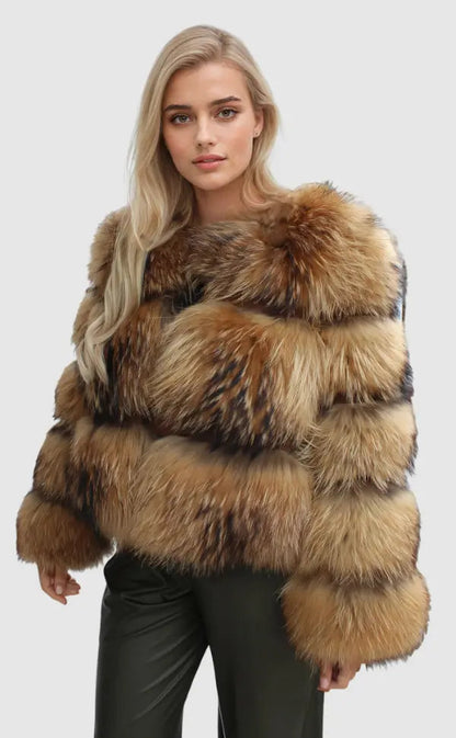 Kunstfell-Jacke Stilvoll Damen Lang - BerlinGlamour