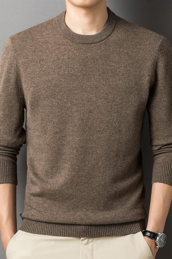 Herren Pullover Langarm Warm Bequem