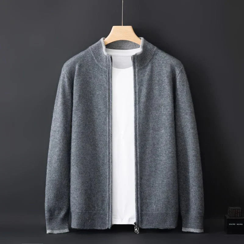 Herren Cashmere Jacke Warm Elegant Winter