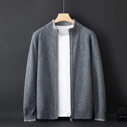 Herren Cashmere Jacke Warm Elegant Winter