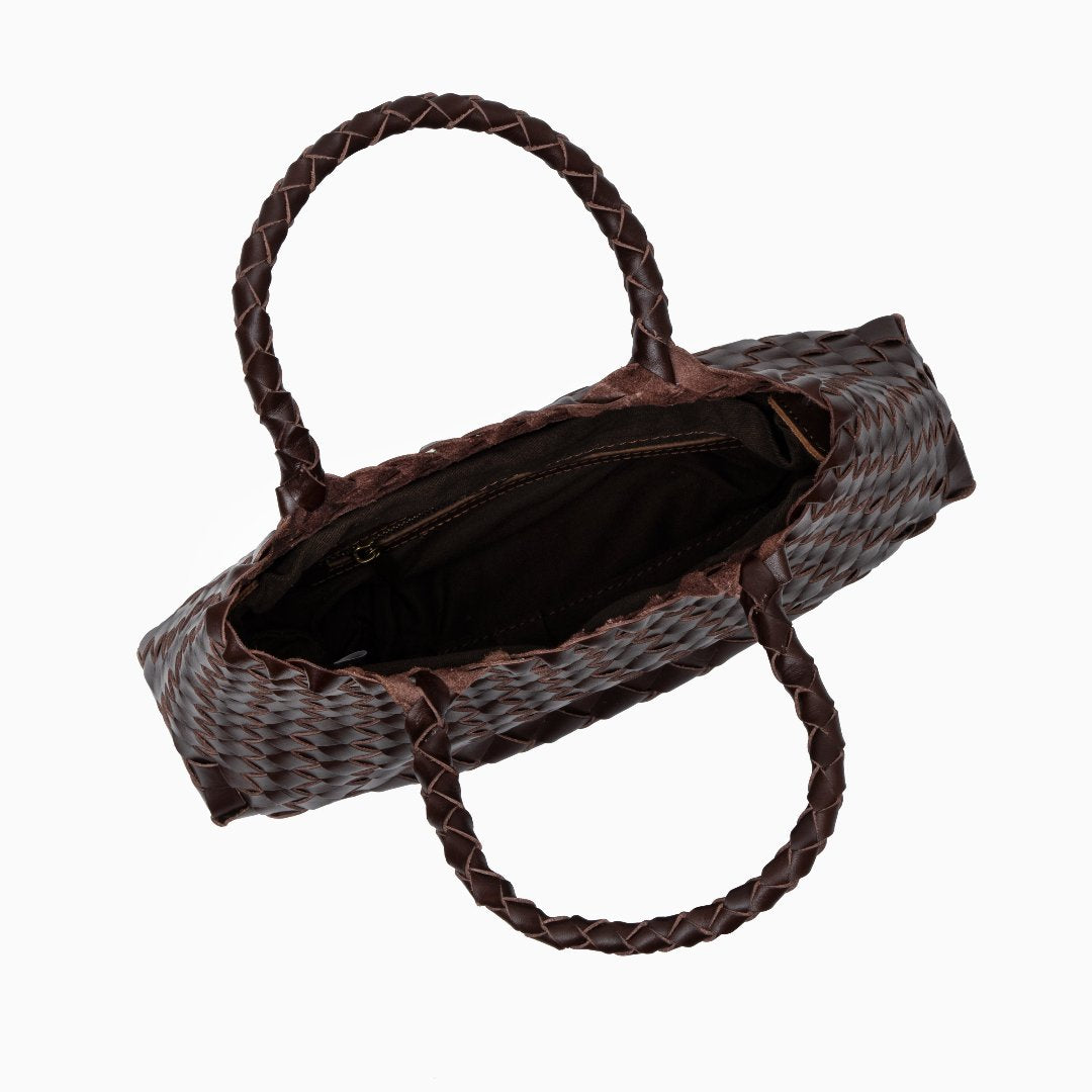 Lederhandtasche Damen Große Echte Ledertasche Mit Doppelhenkeln