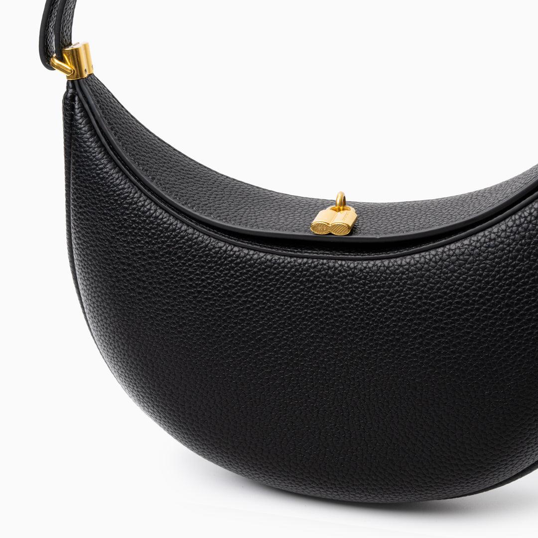Leder Damenhandtasche Klein Drehverschluss Echtleder