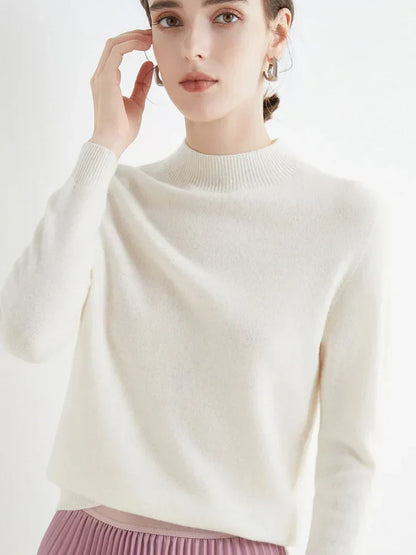 Damen Pullover Elegent Langarm Stilvoll