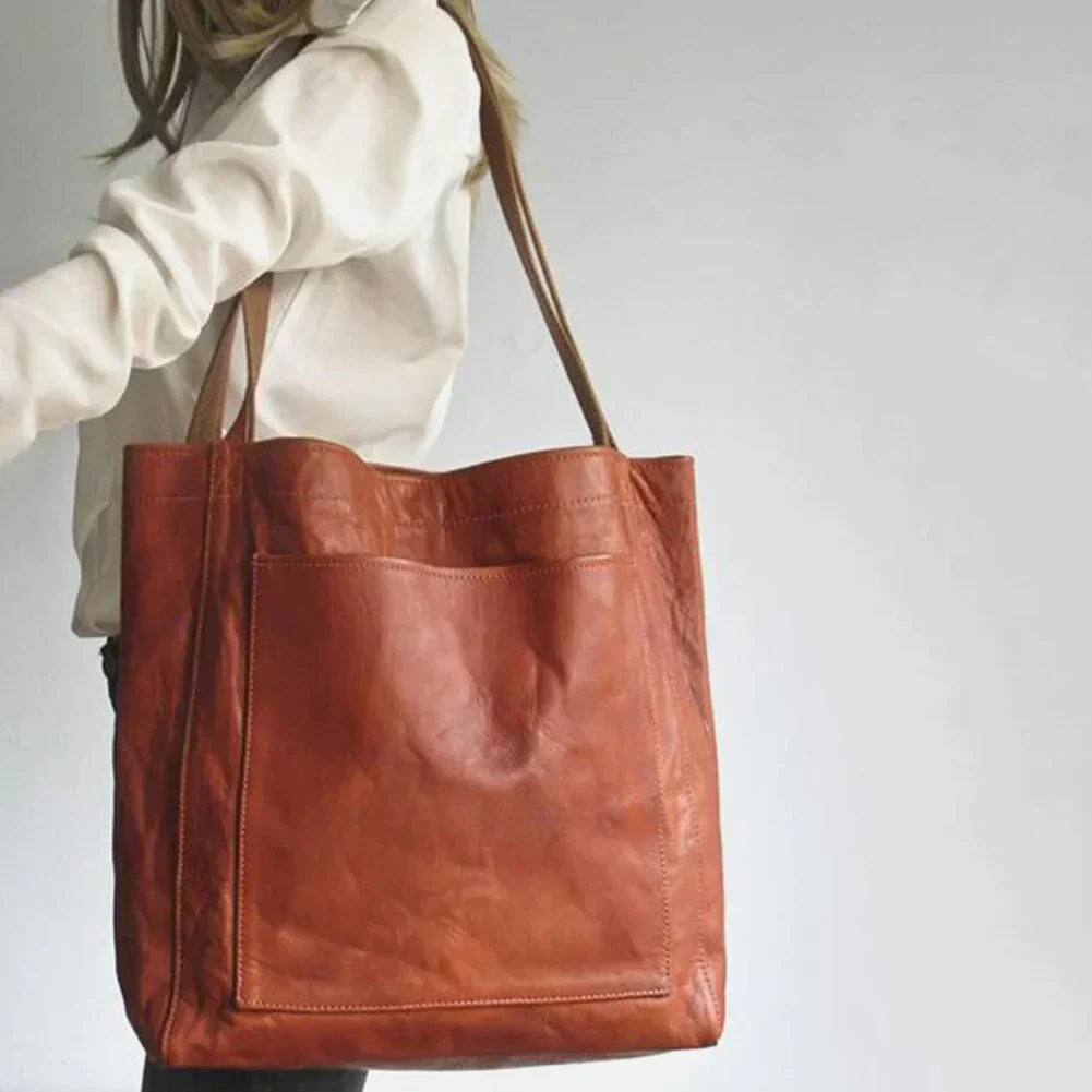 Elegante Leder Handtasche Damen Berlin Style