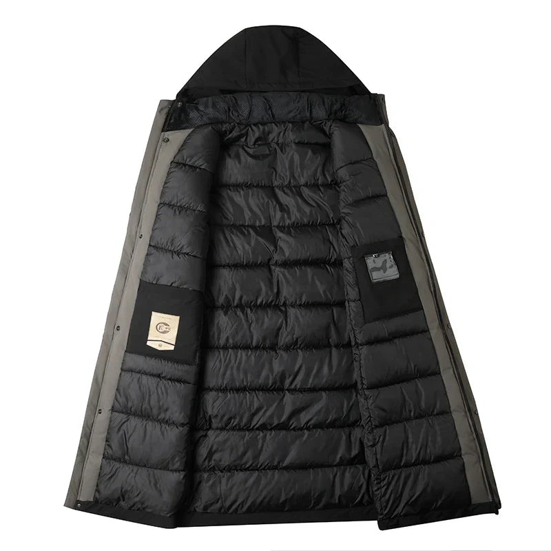 Herren Winterparka Isoliert Wärme Jacke