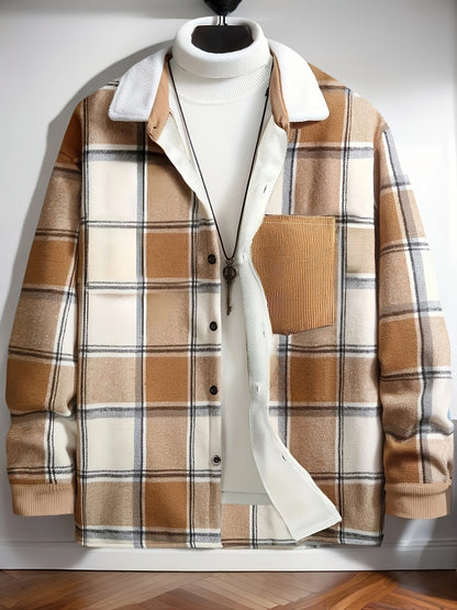 Herren Übergangsjacke Karo Lässig Modern - BerlinGlamour