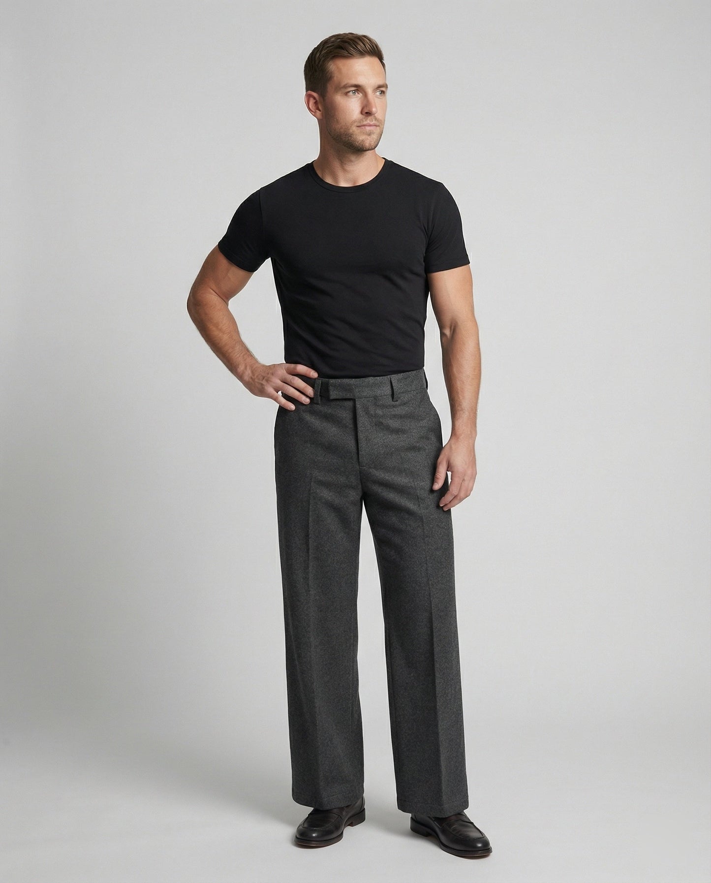 Herren Wollhose Warm Selbsterwärmend Business Hose