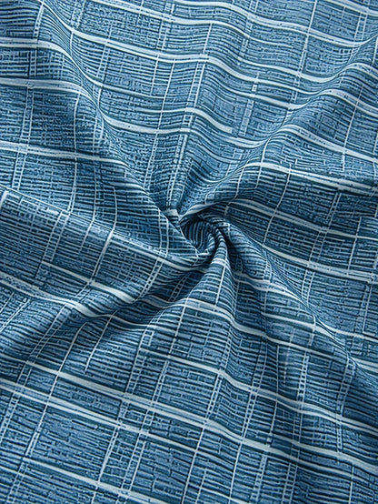 Herren Kurzarmhemd Kariert Büroshirt Modern