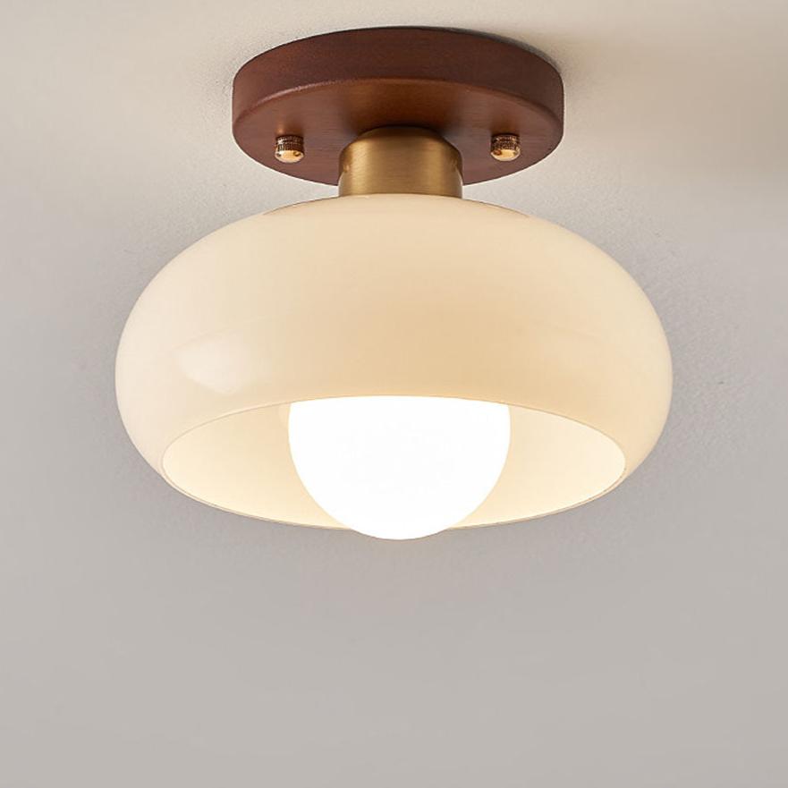 Retro Deckenlampe Holz Vintage Style Dimmbar - BerlinGlamour
