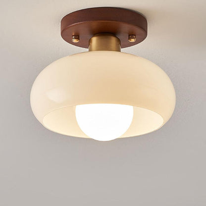 Retro Deckenlampe Holz Vintage Style Dimmbar - BerlinGlamour