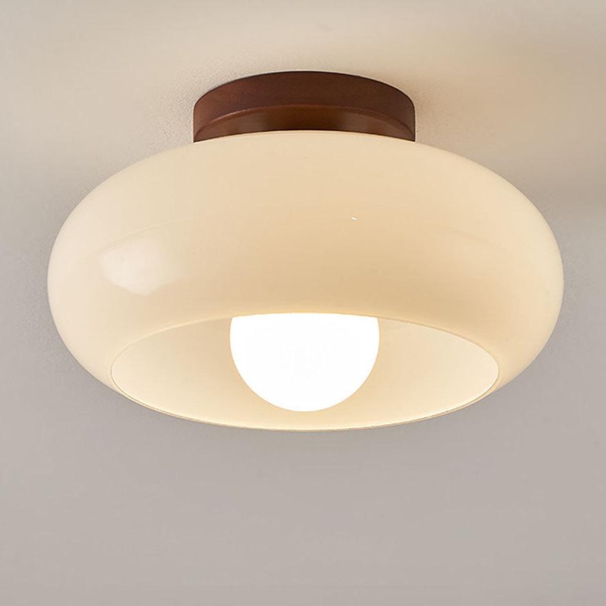 Retro Deckenlampe Holz Vintage Style Dimmbar