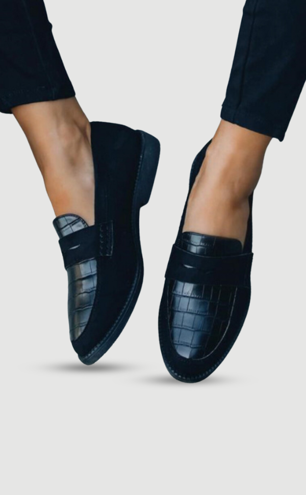 Damen Loafers Schuhe Bequem Elegant