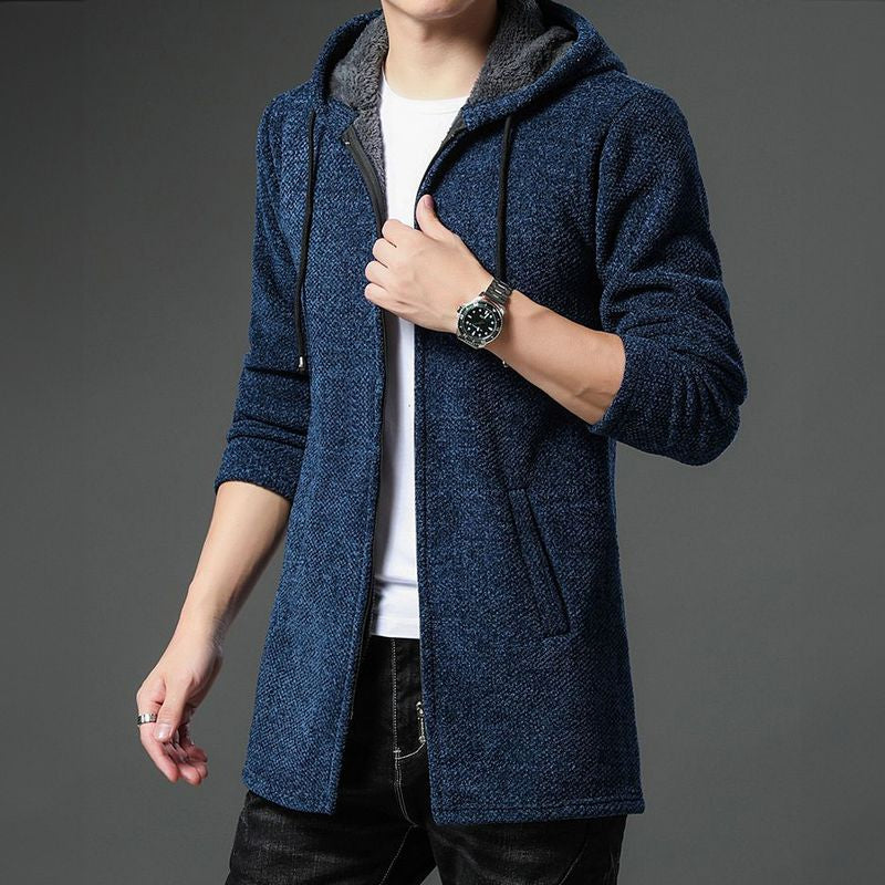 Herren Strickjacke Warm Fleecefutter Winter