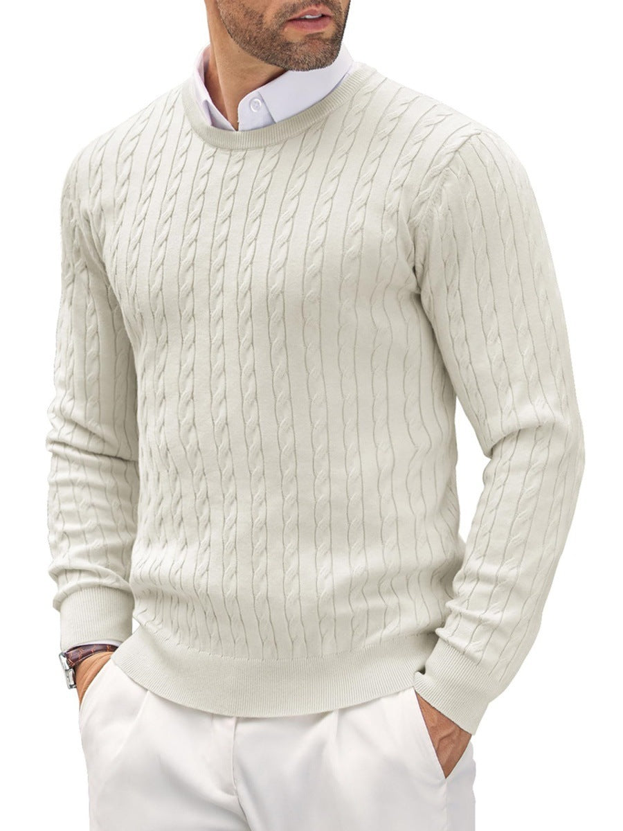 Herren Pullover Slim Fit Feinstrick Rundhals - BerlinGlamour