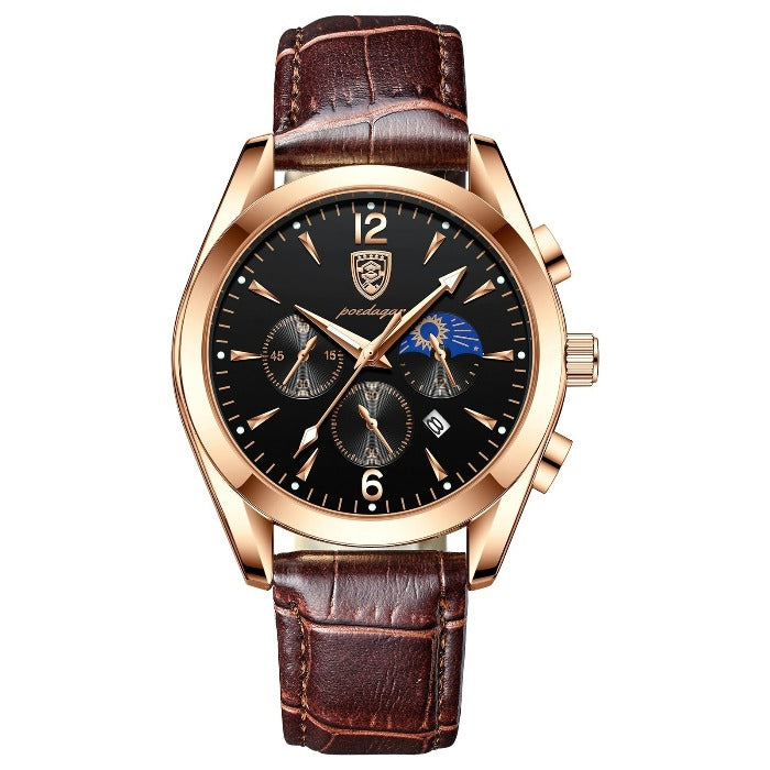 Herren Armbanduhr Edelstahl Automatik Elegant