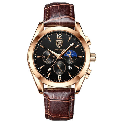 Herren Armbanduhr Edelstahl Automatik Elegant