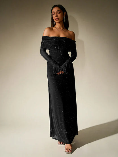 Ella | Elegantes Abendkleid Glitzernd