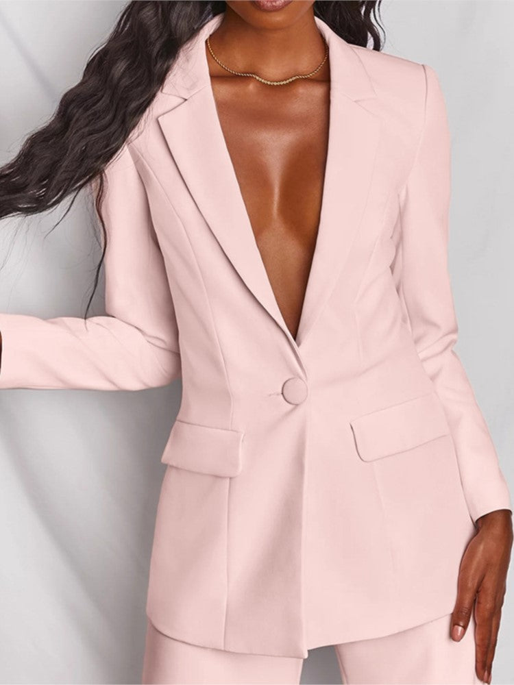 Damen Businessanzug Elegant Schwarze Größe