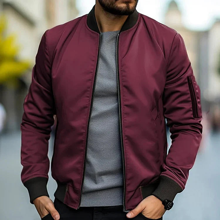Herren Bomberjacke Leicht Modern Sportlich