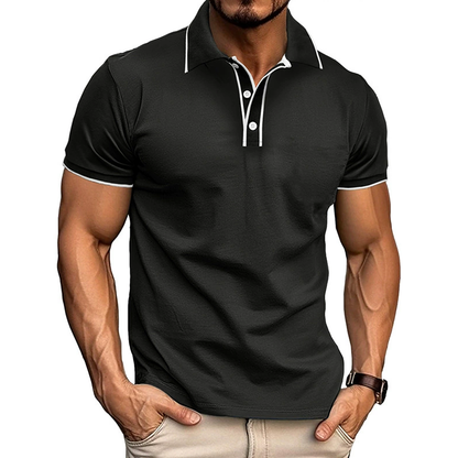Herren Poloshirt Kurzarm Klassisch Slimfit