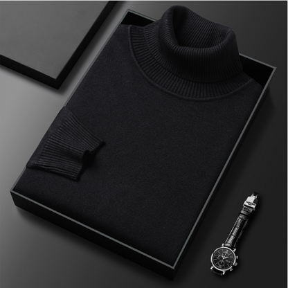 Herren Rollkragenpullover Lässig Frühjahr Bequem