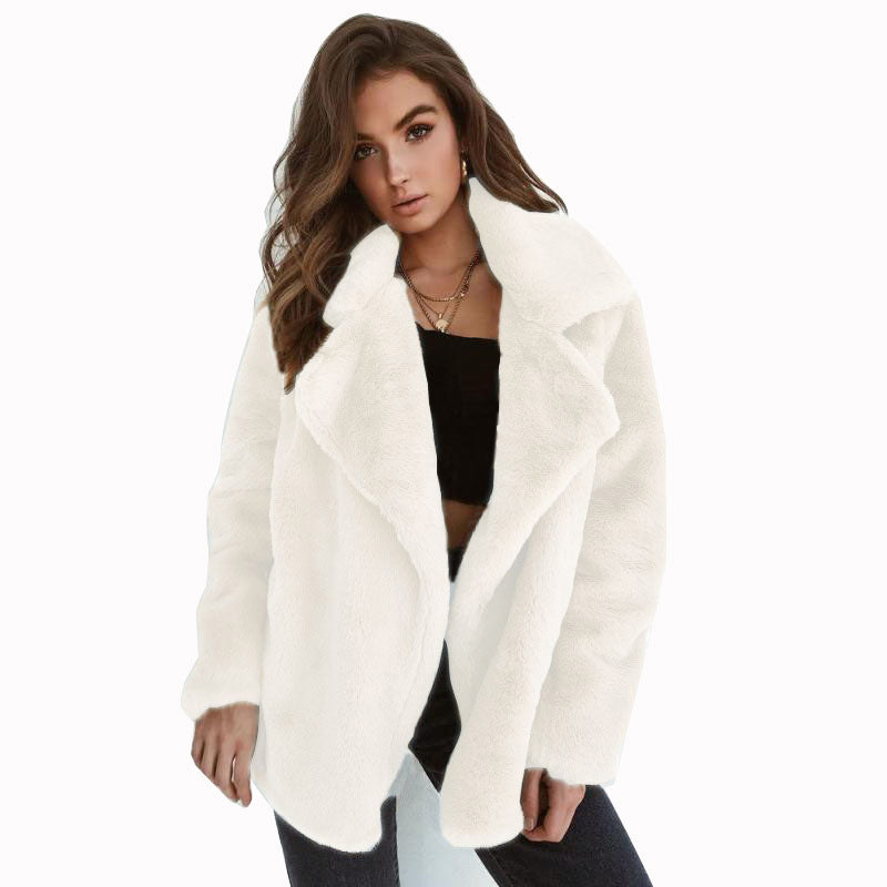 Kunstpelzmantel Teddylook Warm & Glamour