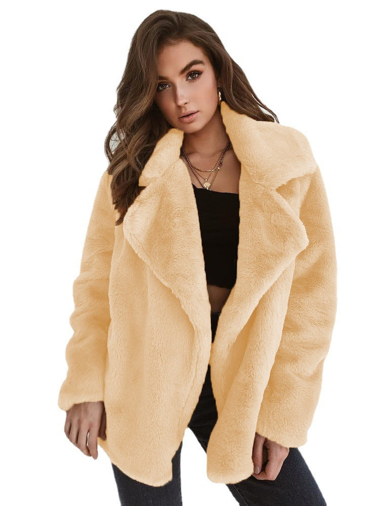 Kunstpelzmantel Teddylook Warm & Glamour