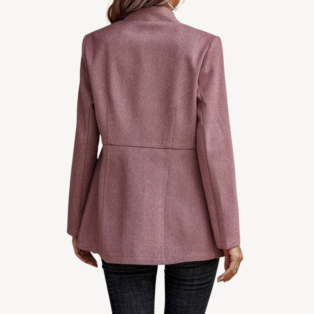 Damen-Blazerjacke mit Fischgrätenmuster | Loravelle 7