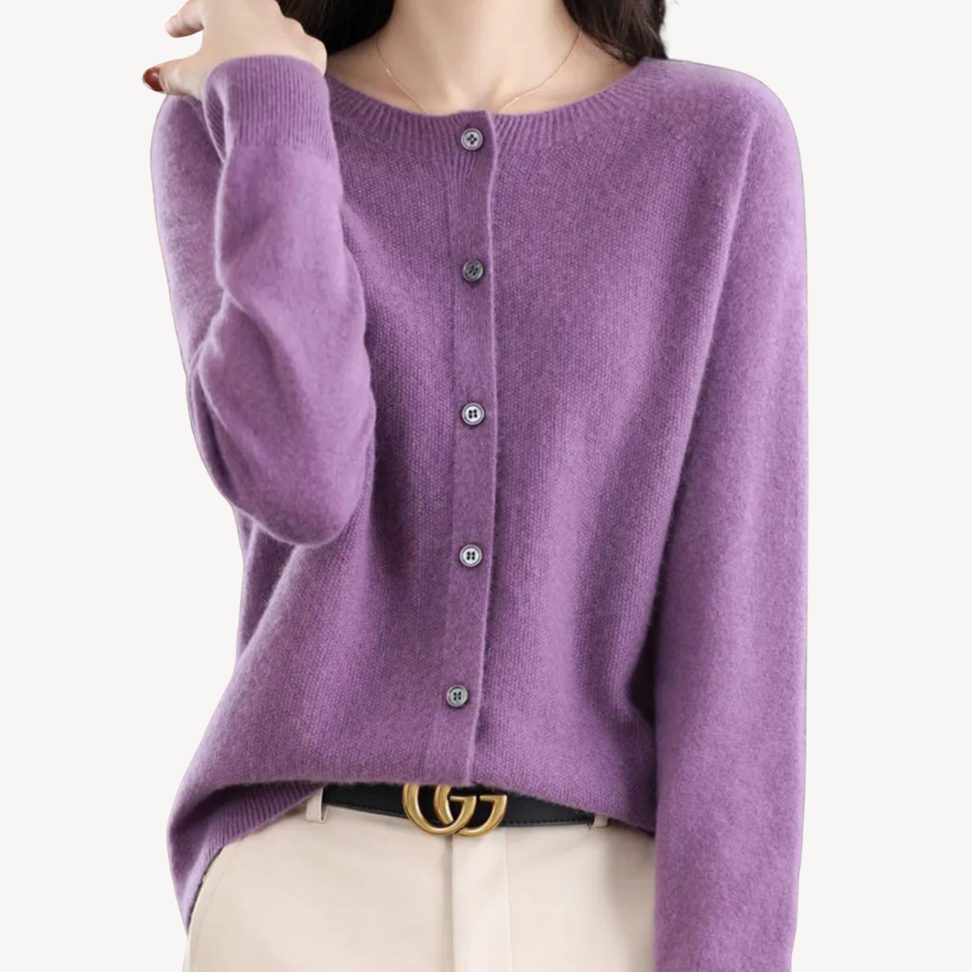 Damen-Cardigan aus Kaschmirmischung | Loravelle 2