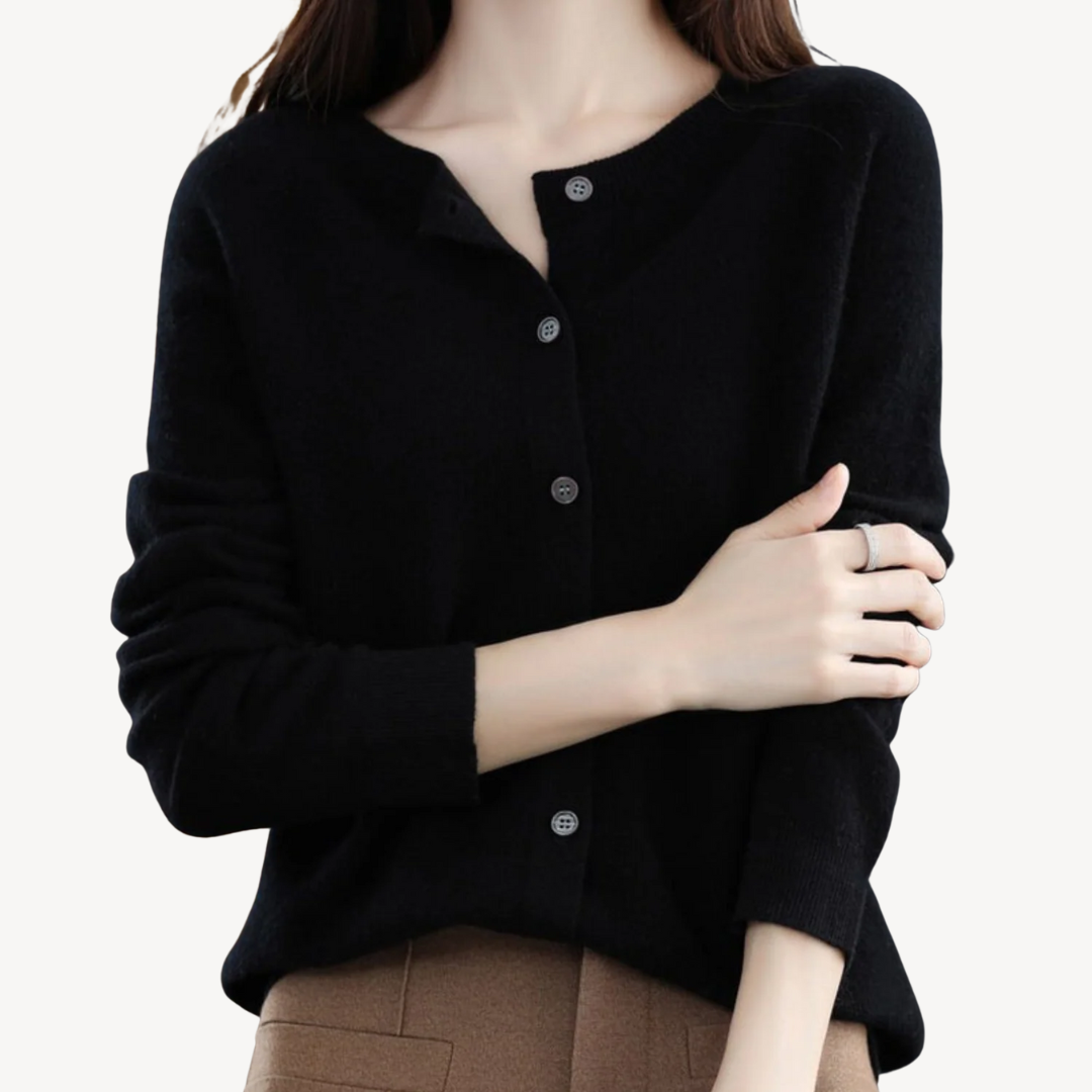 Damen-Cardigan aus Kaschmirmischung | Loravelle 4