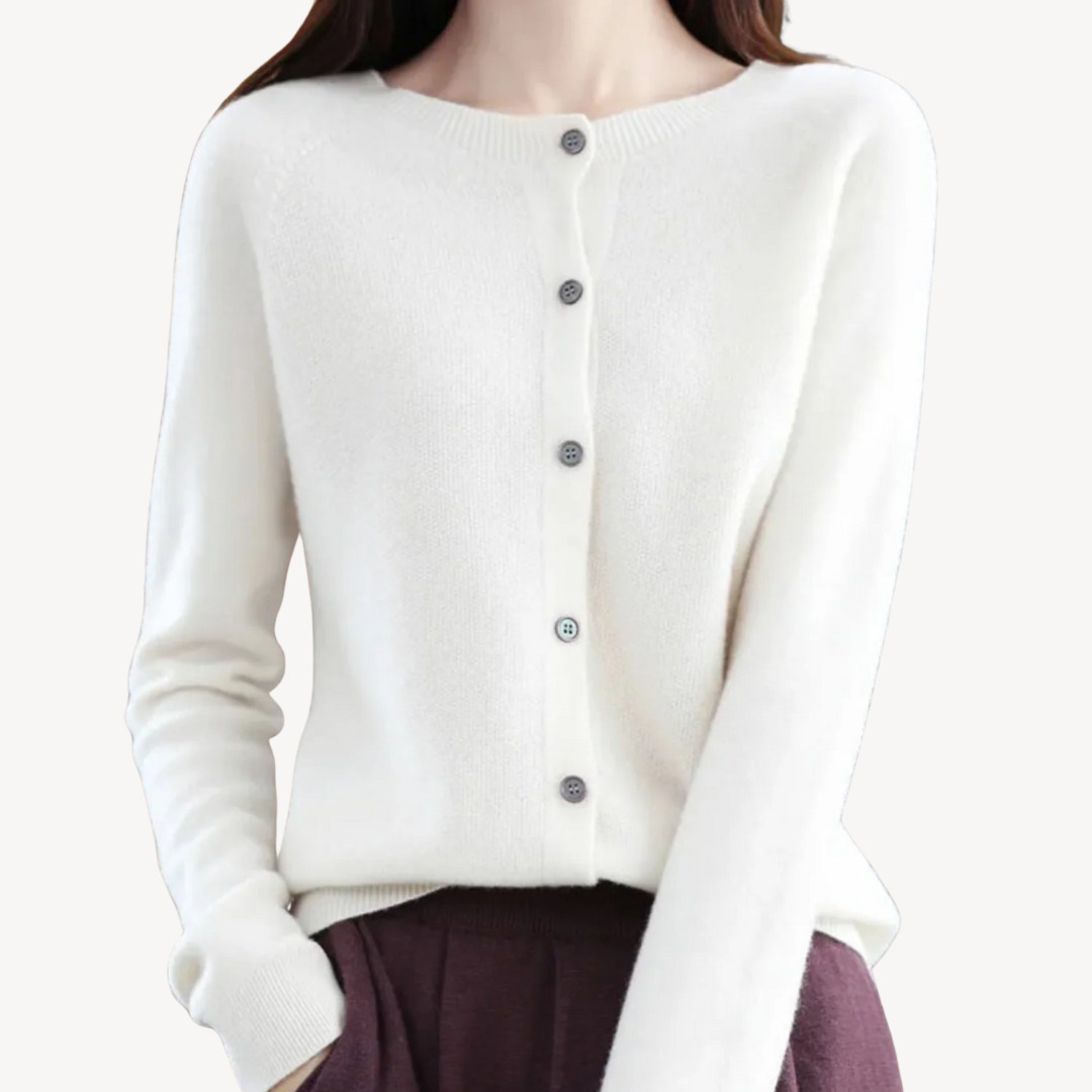 Damen-Cardigan aus Kaschmirmischung | Loravelle 6