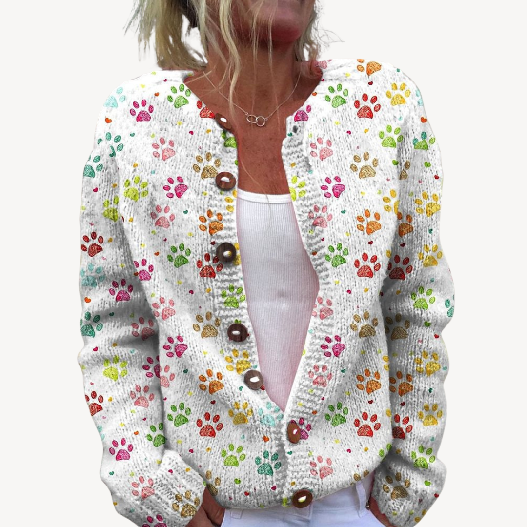 Damen-Cardigan mit Blumenstickerei | Loravelle 2