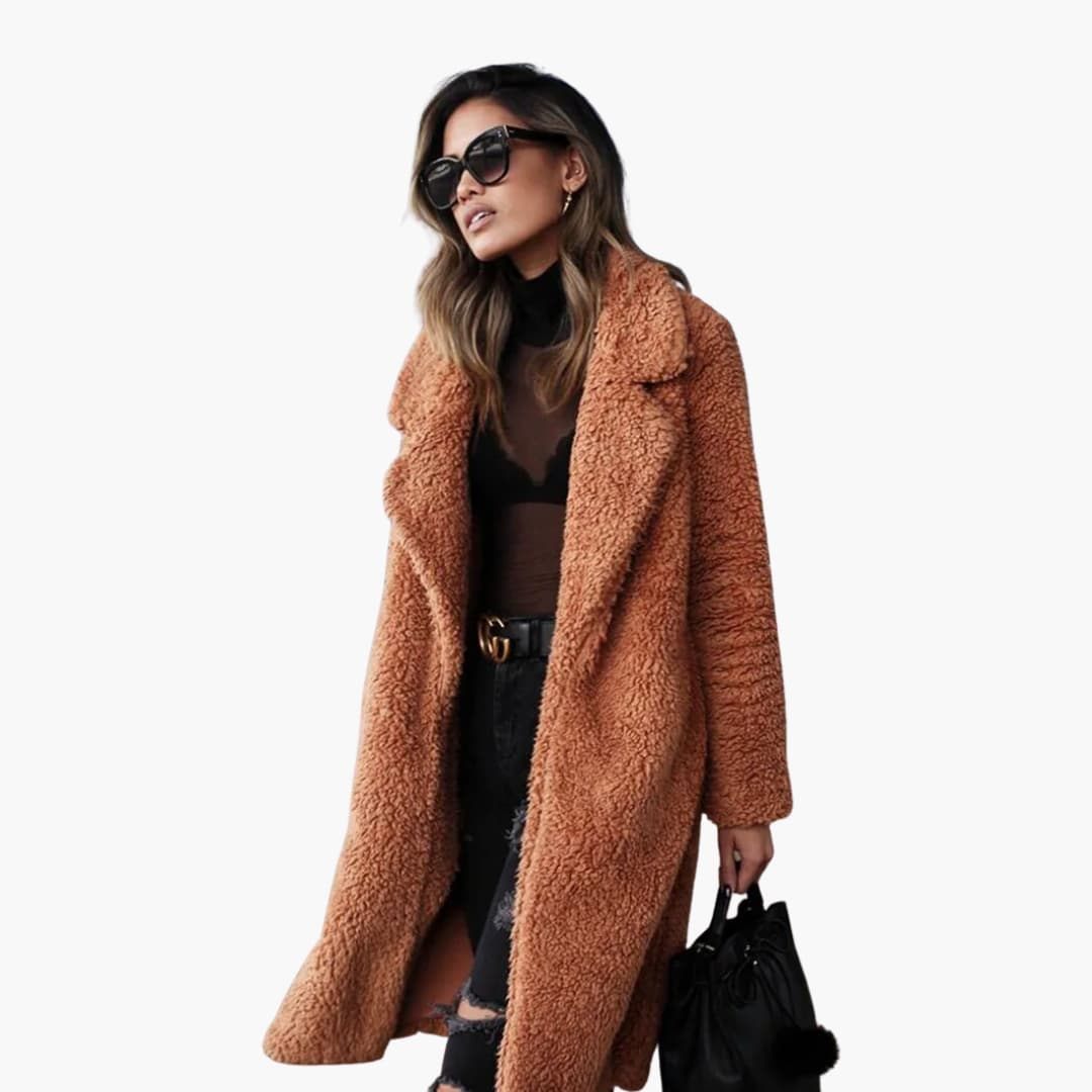 Damen-Langjacke mit vollständigem Verschluss und langen Ärmeln 2