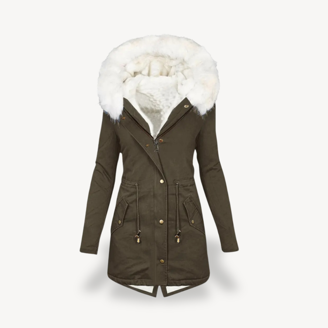 Damen-Parka mit Kunstpelz-Kapuze | Loravelle 1