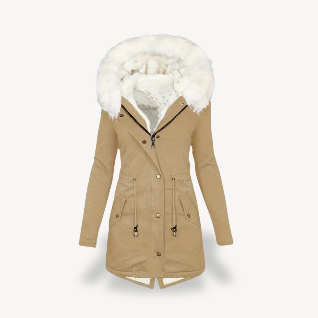 Damen-Parka mit Kunstpelz-Kapuze | Loravelle 2