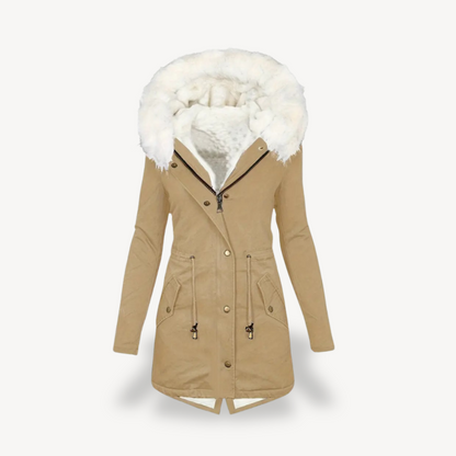 Damen-Parka mit Kunstpelz-Kapuze | Loravelle 2