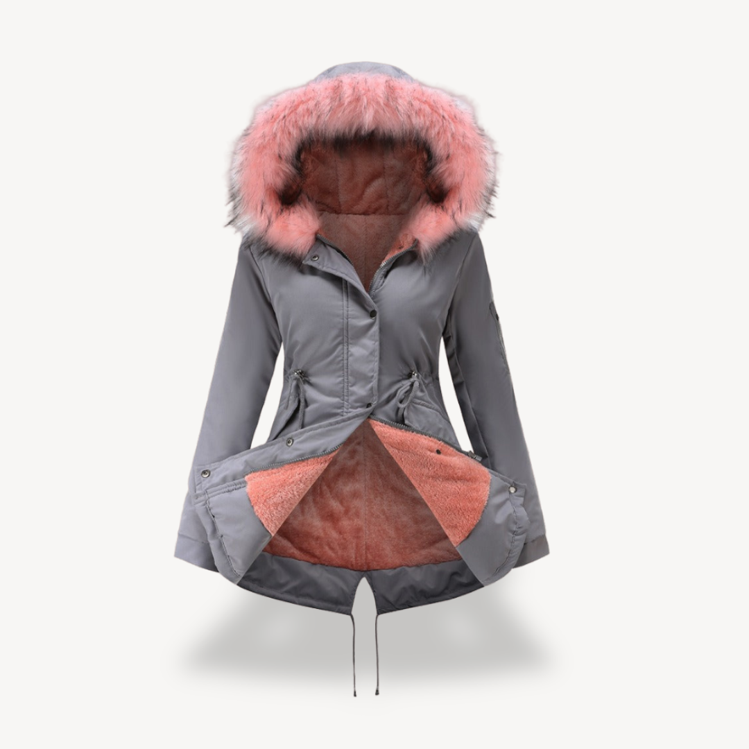 Damen-Parka mit Kunstpelz-Kapuze | Loravelle 3