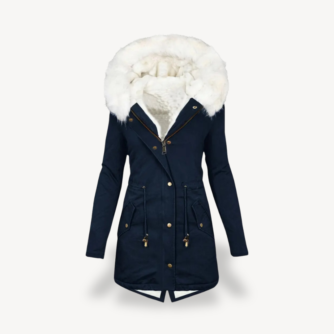 Damen-Parka mit Kunstpelz-Kapuze | Loravelle 4