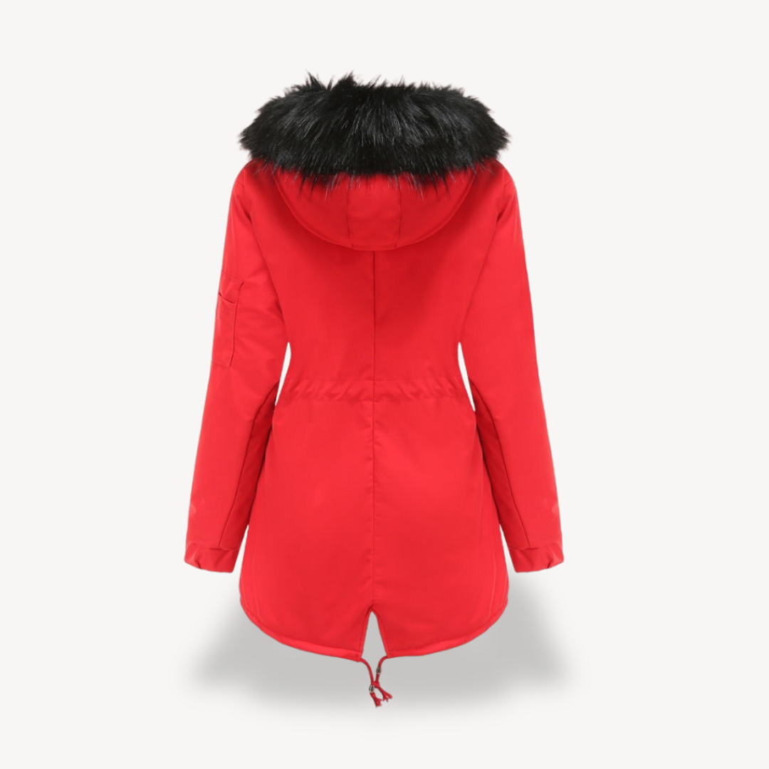 Damen-Parka mit Kunstpelz-Kapuze | Loravelle 4