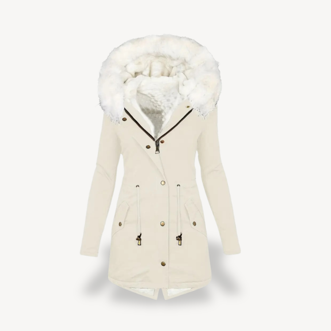 Damen-Parka mit Kunstpelz-Kapuze | Loravelle 6