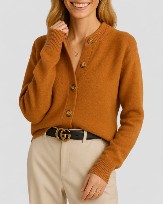 Damen-Strickjacke mit Knopfleiste 0