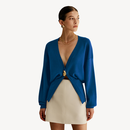 Damen-Strickjacke mit V-Ausschnitt | Loravelle 2